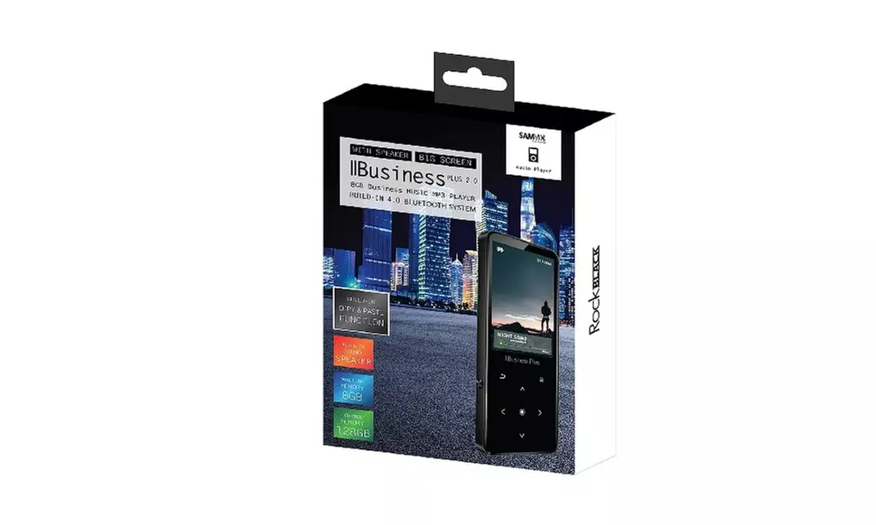 Samvix IBusiness Plus 2.0 8GB Kosher Sport MP3 Player (Black) - Primary Image