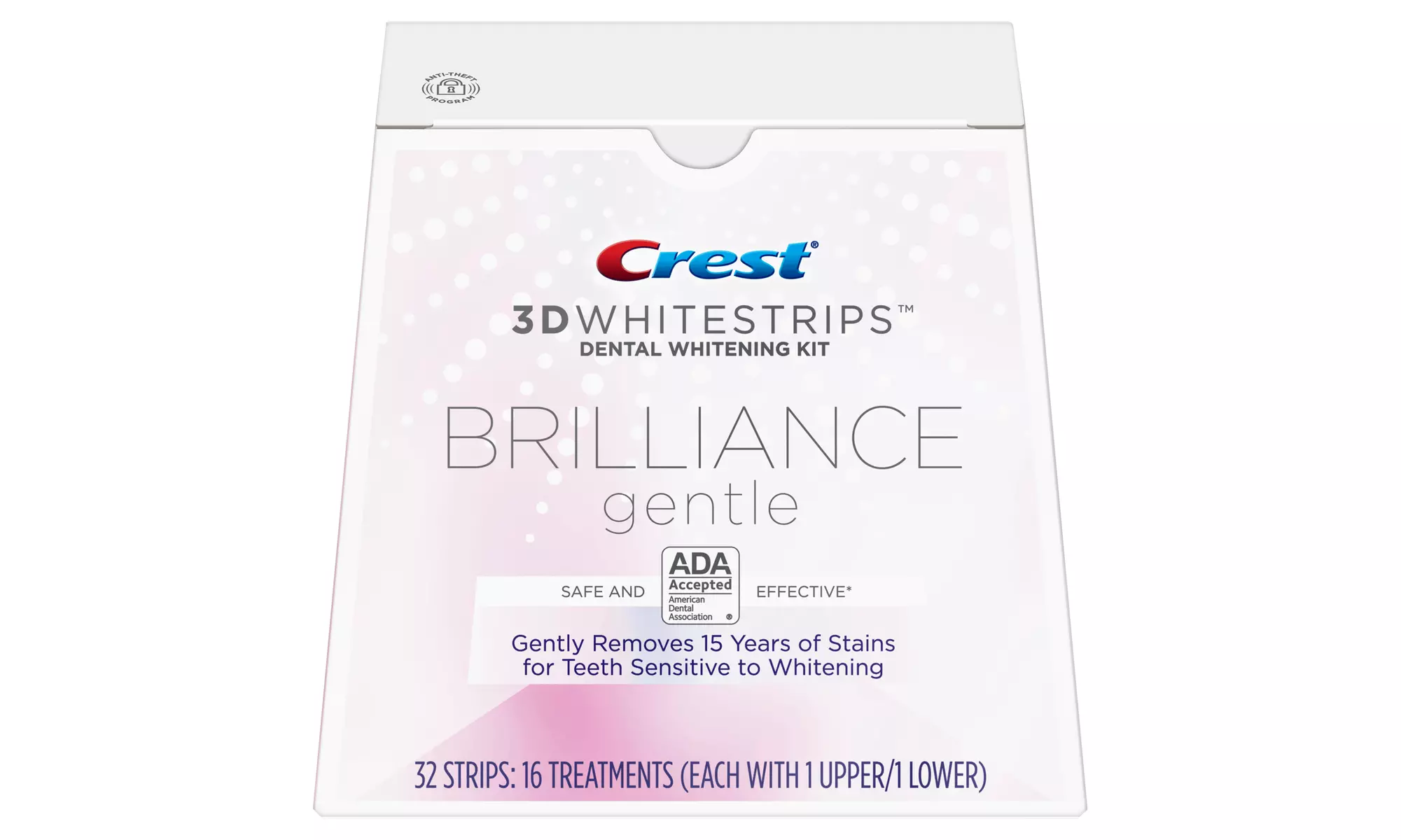 Crest 3D Whitestrips Brilliance gentle, 32 Strips - Primary Image