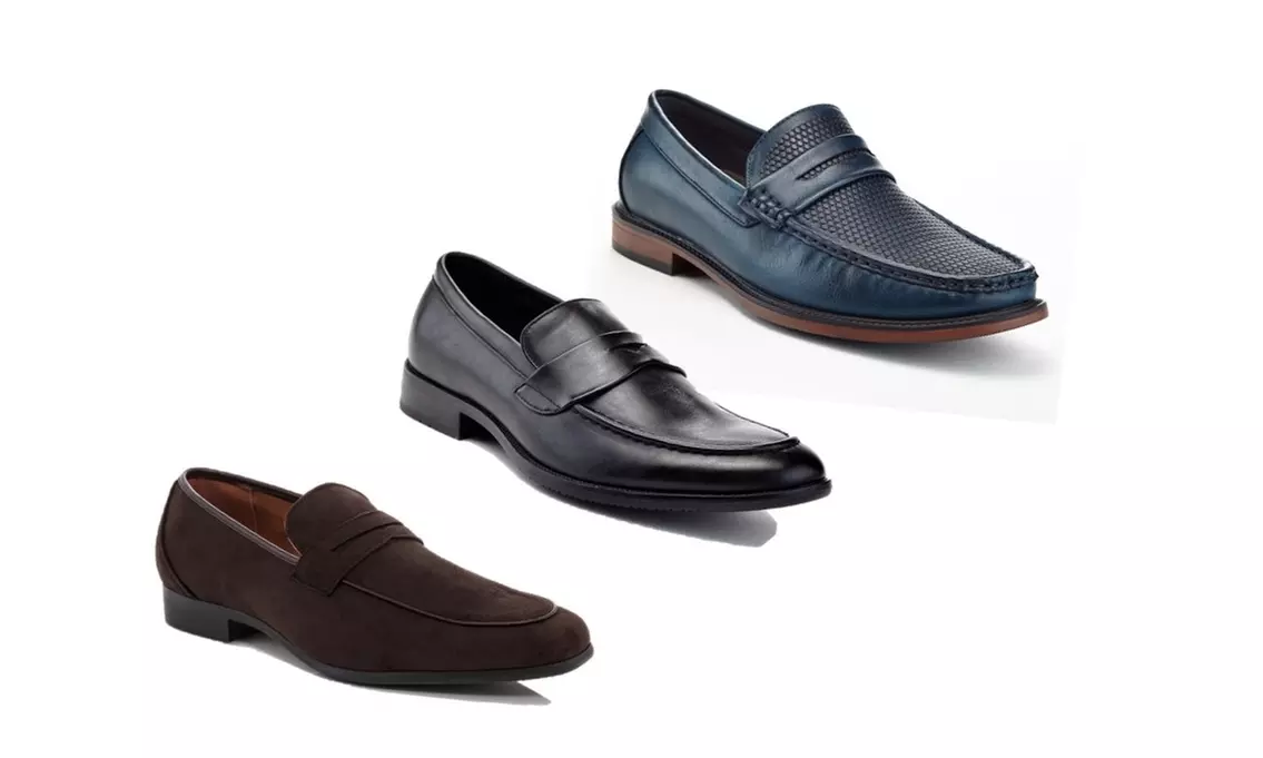 Adolfo Edoardo Men's Classic Penny Loafers - Primary Image