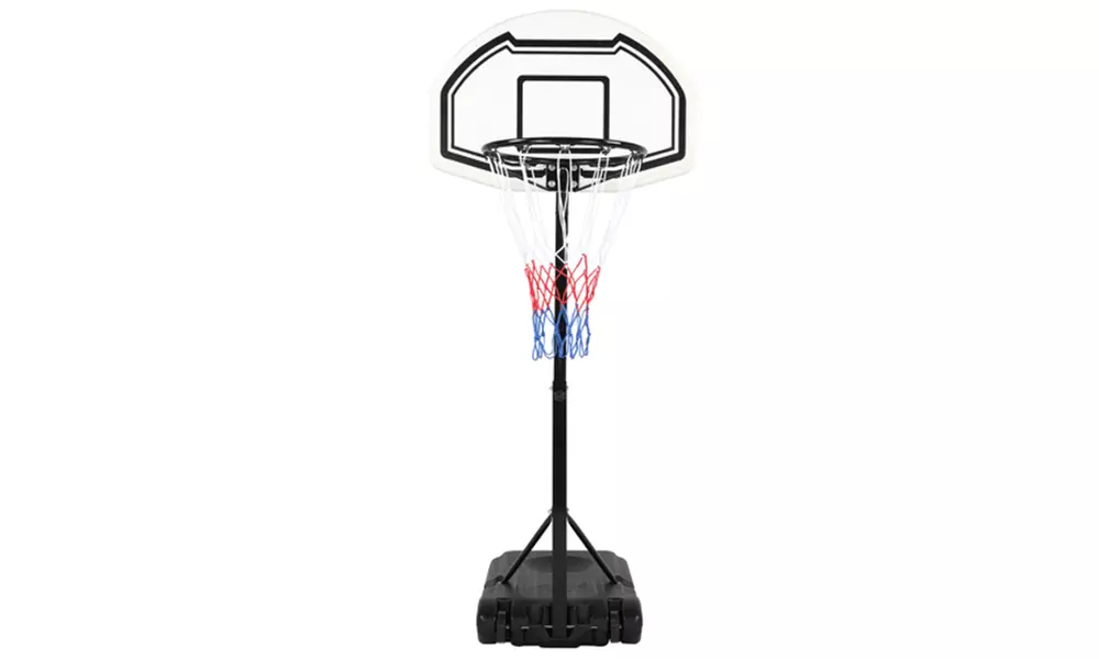 Backboard Adjustable Pool Basketball Hoop System - Primary Image