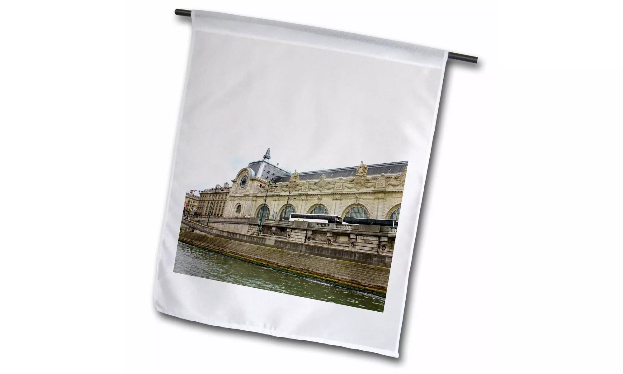  Garden Flag Floating by the Modern Museum of Art on the Sienne River in Paris  - Primary Image