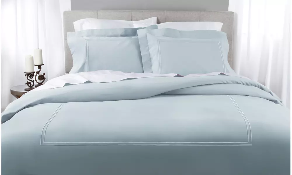 Elite 200-Thread Count Soft-Washed Cotton Percale Duvet Set  - Primary Image