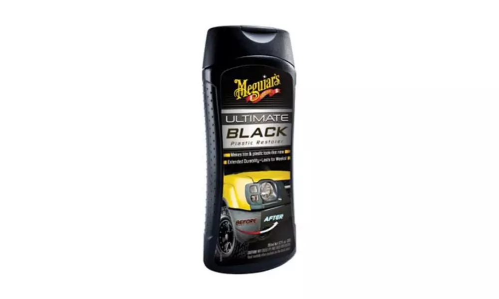 Meguiar's G15812 Ultimate Black Plastic Restorer, 12 Oz - Second Medium