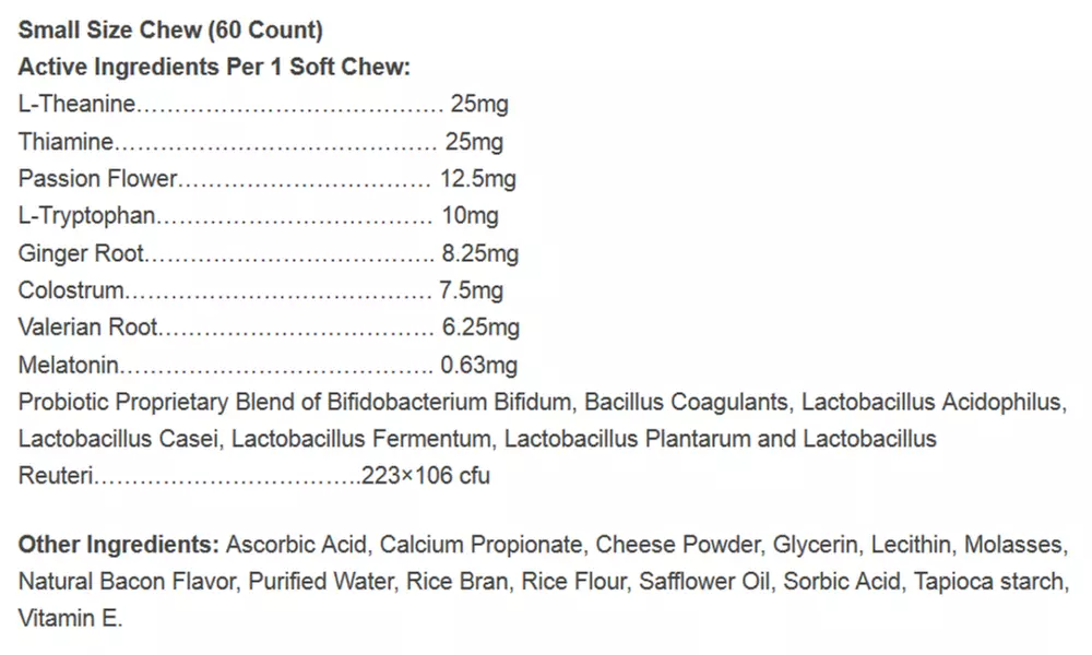 Progility Calming Cold-Pressed Soft Chews for Dogs (60- or 90-Count) - Second Medium