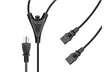Monoprice 6ft 18AWG Power Cord Splitter Cable 10A NEMA 5-15P to 2x  C13  - Second Medium