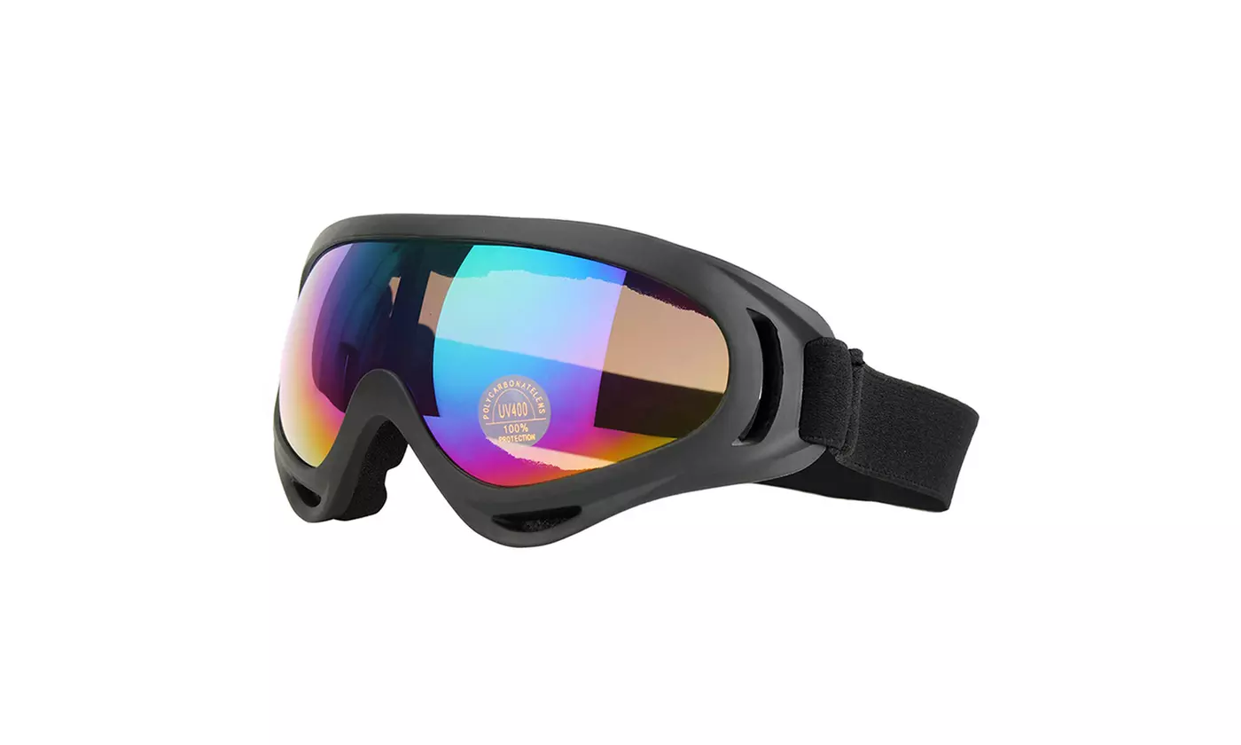 Ski Goggles Winter Snowboard Adjustable UV400 Protective Motorcycle Snow Goggles
