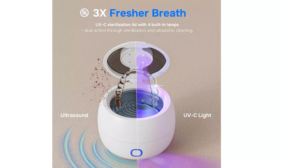 Ultrasonic Retainer Cleaner Machine with UV Light