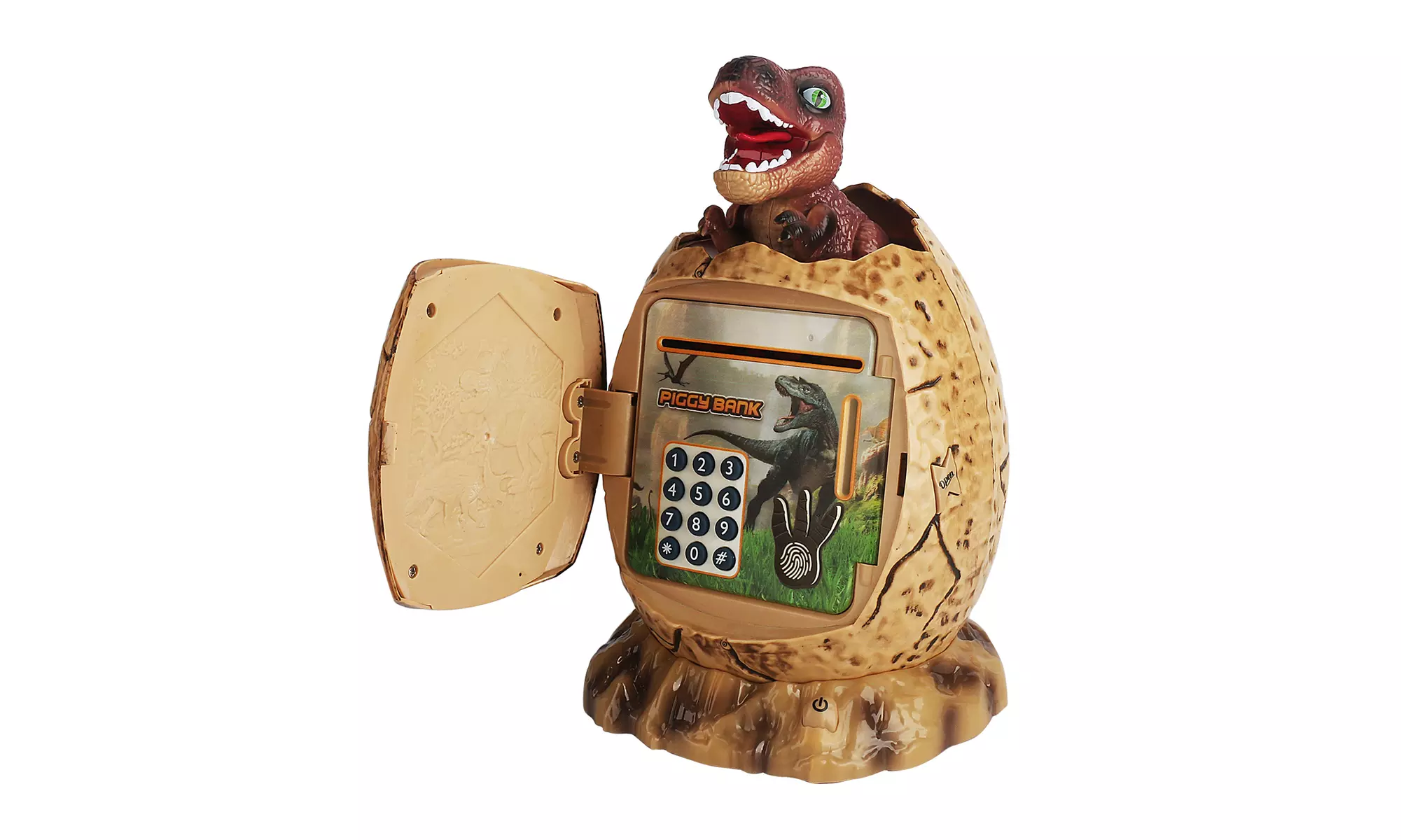 Dinosaur Piggy Bank Cash Coin Bank Password Fingerprint Unlocking - Primary Image