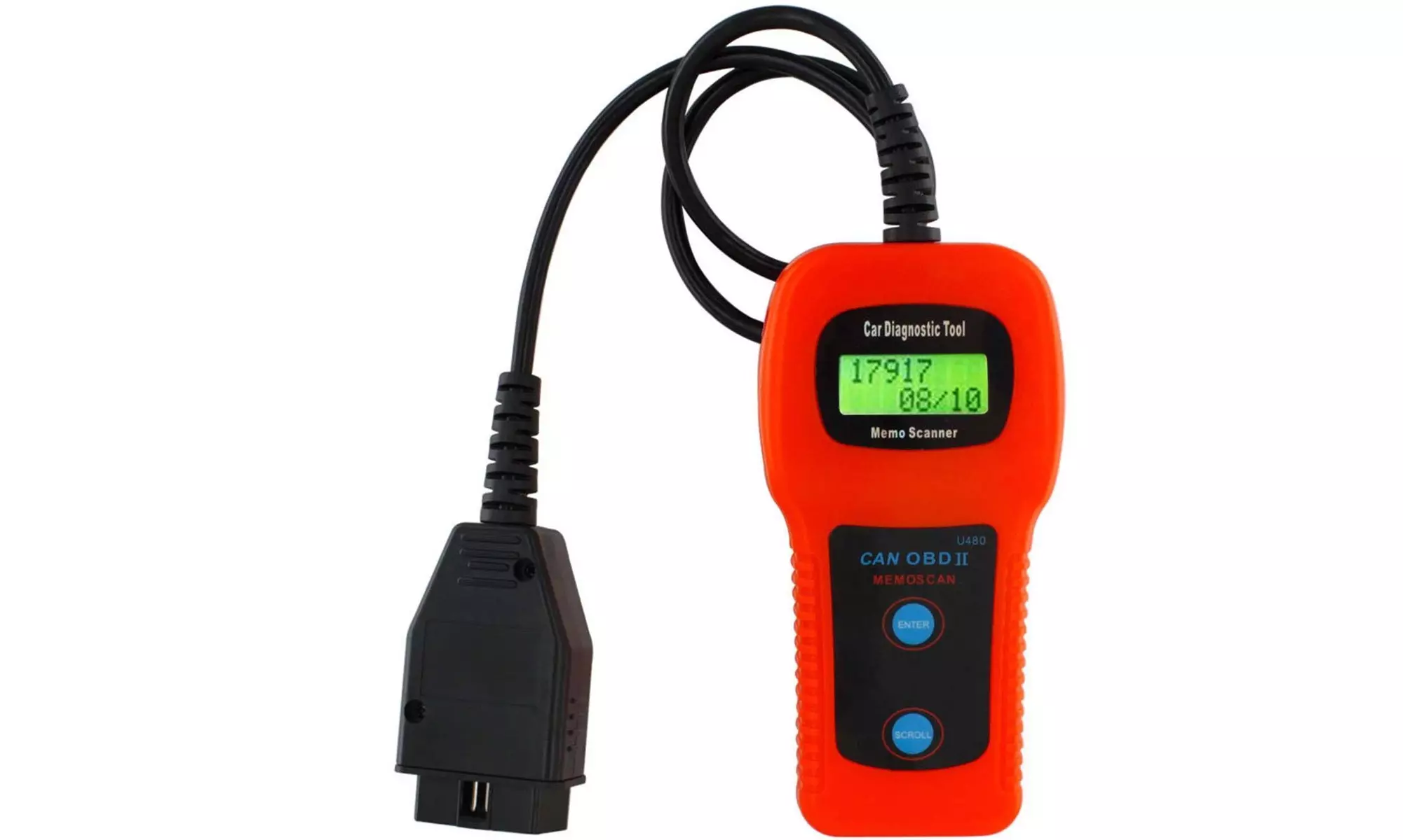 U480 Car Diagnostic Scanner Tool CAN OBDII OBD2 Memo Engine Fault Code Reader - Primary Image