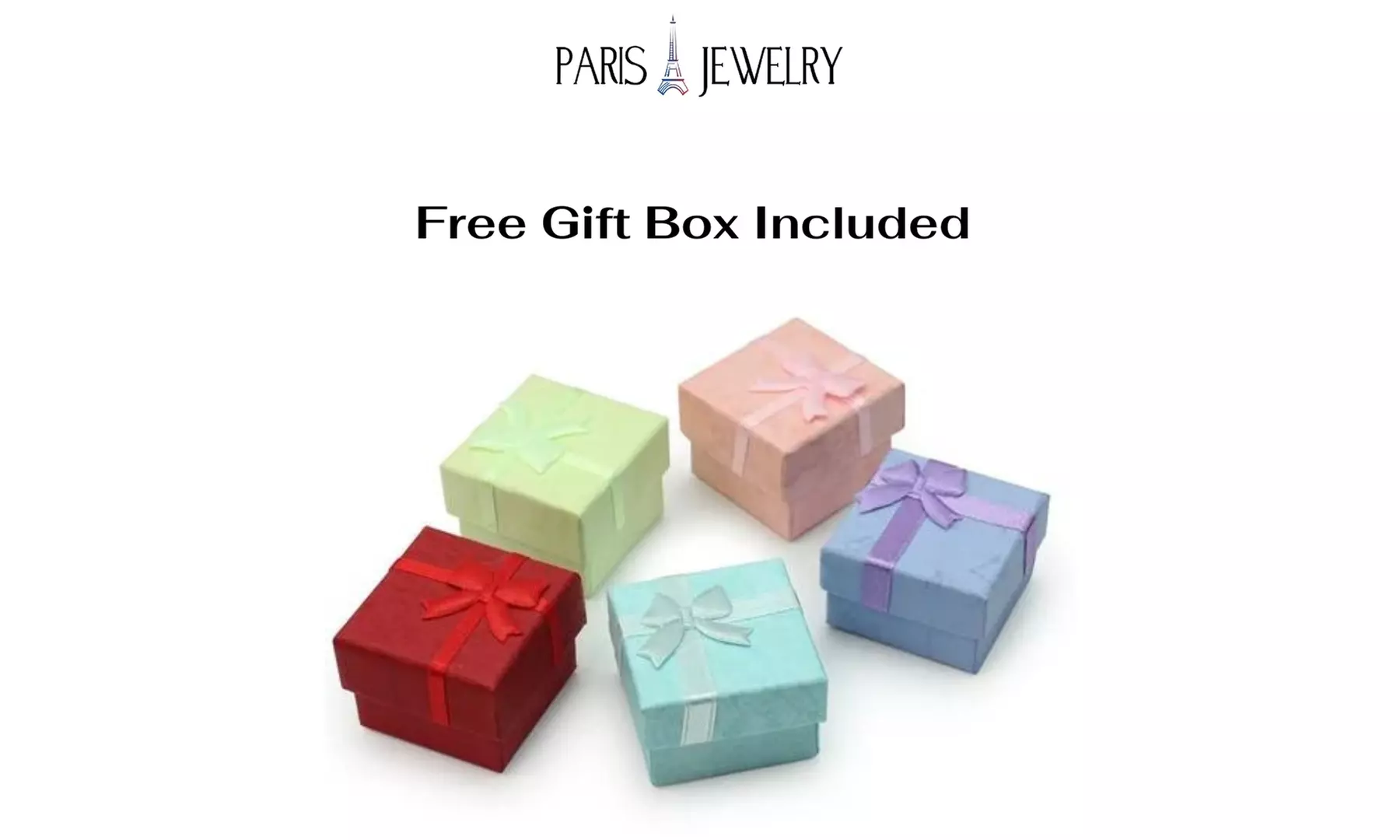 Paris Jewelry 14k White Gold 1.50 CT White Sapphire Princess Cut Stud Earrings