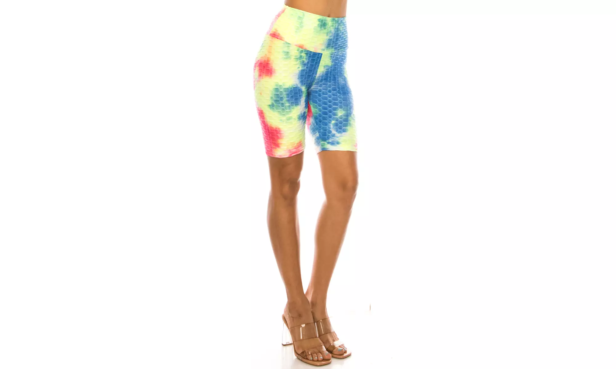 Women's Tiedye, Honeycomb athletic Biker Shorts