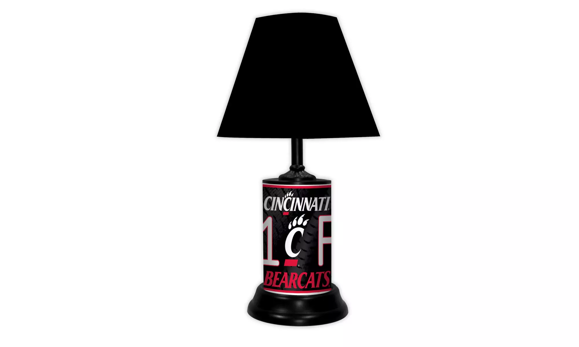 NCAA 18-inch Desk/Table Lamp with Shade, #1 Fan with Team Logo