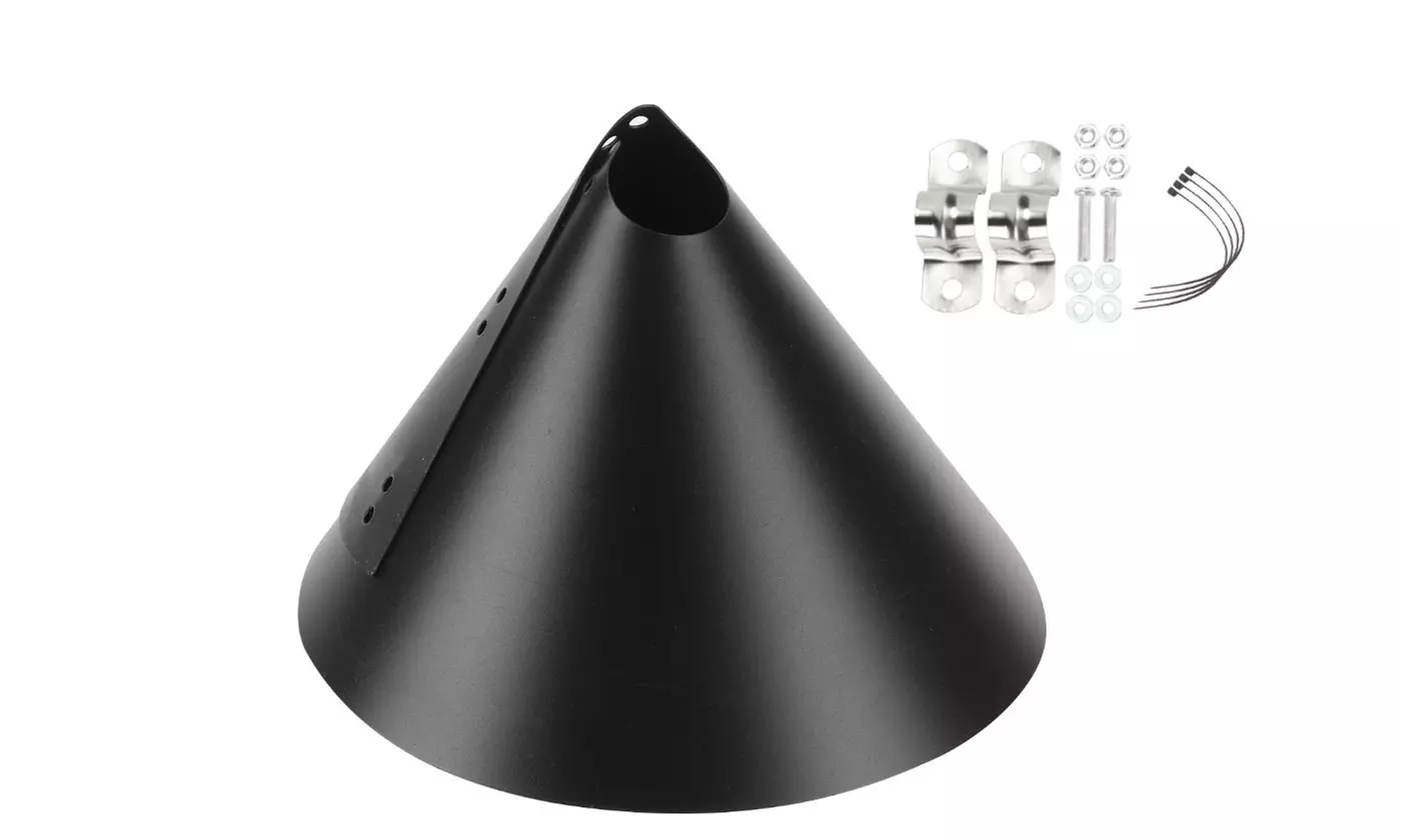 Wrap Around Squirrel Baffle Proof Bird Feeder Baffle Guard Pole Mount