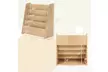 Costway 4-tier Kids Wooden Bookshelf Toddlers Book Rack with Deep Shelves - Second Medium