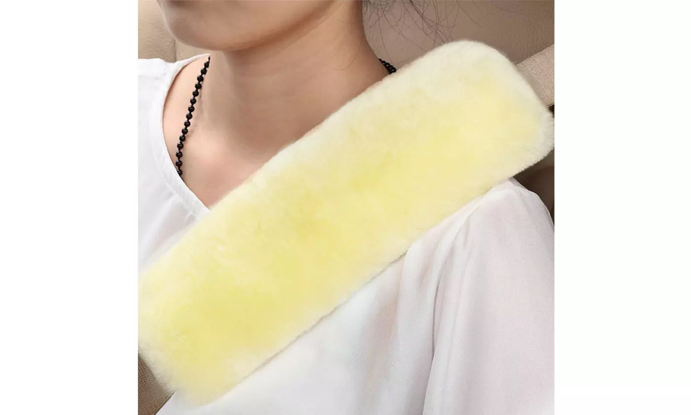 Car Seat Straps Shoulder Pads Super Soft Plush Seat Belt Covers