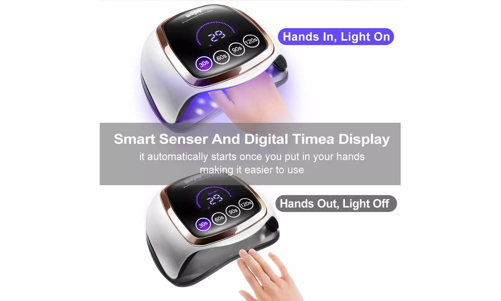 Professional Gel Polish Light Curing Lamp for Salon and Home Use - Second Medium