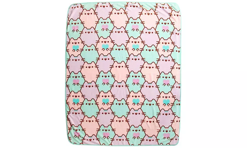 Pusheen the Cat Plush Printed Throw Blanket - Second Medium