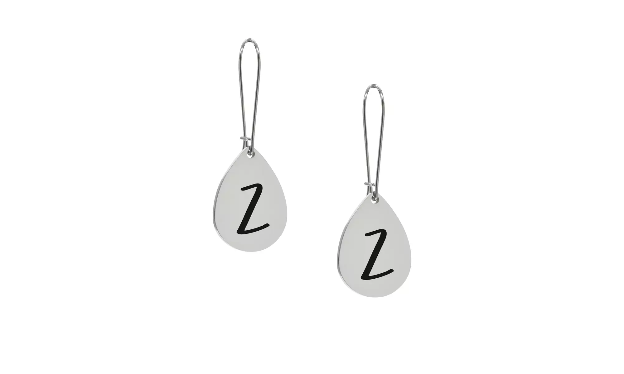 Initial Dangle Earrings by Pink Box - Second Medium