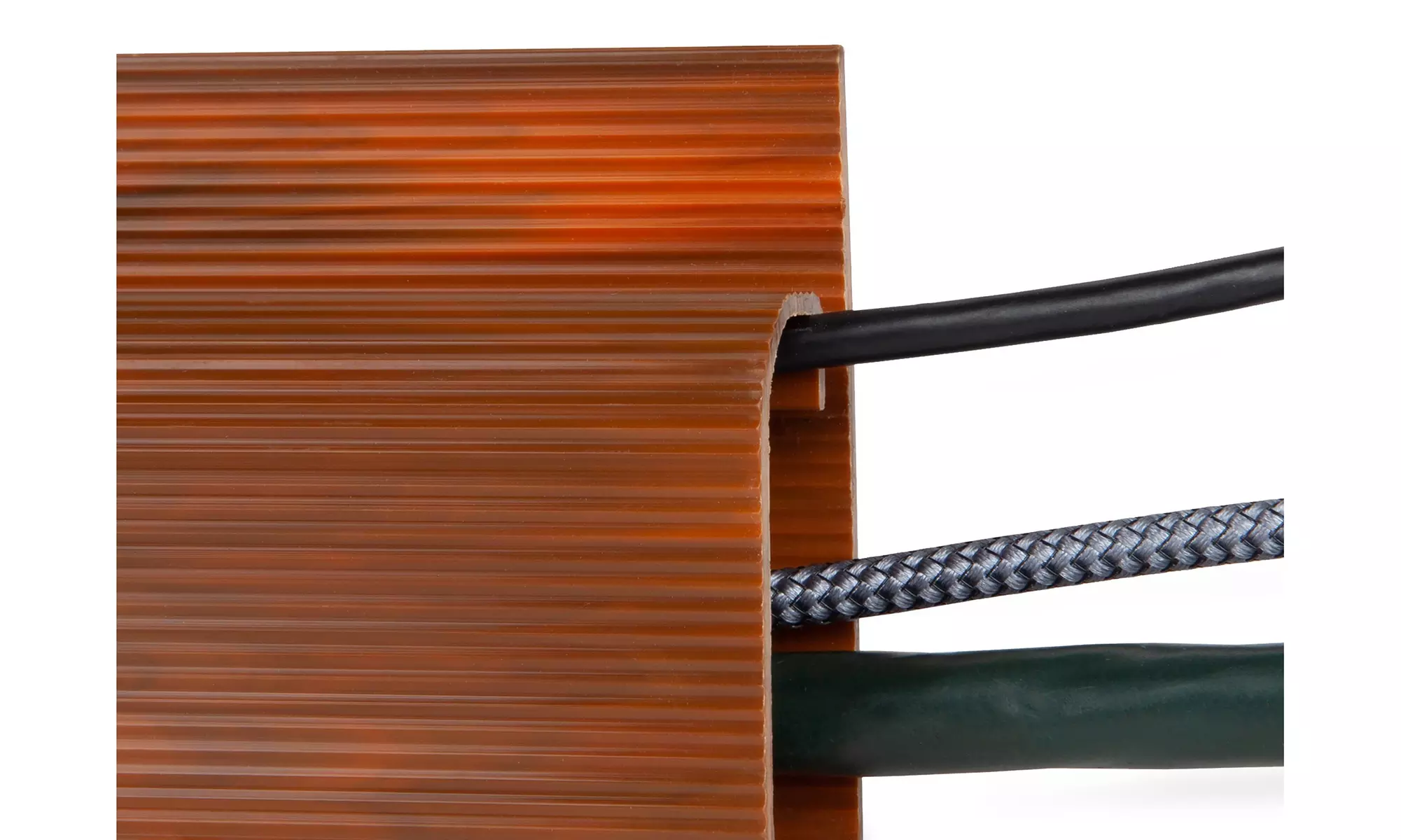 Desk Cable Organizer - 5 Grey Raceway Channels - Cord Cover Management Kit - Second Medium