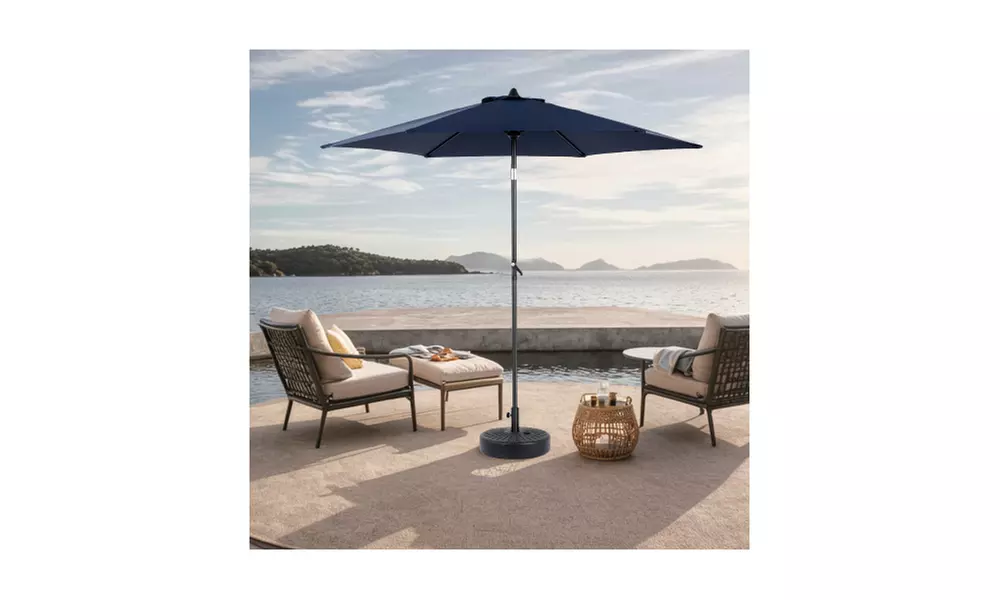 9FT Half Umbrella Waterproof Folding Sunshade Tent (not include resin base)