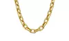 Gold-Plated Paperclip Chain Necklace,  Chic, Modern & Layer-Ready