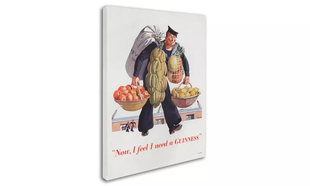 Guinness Brewery 'Now I Feel I Need A Guinness' Canvas Art - Primary Image