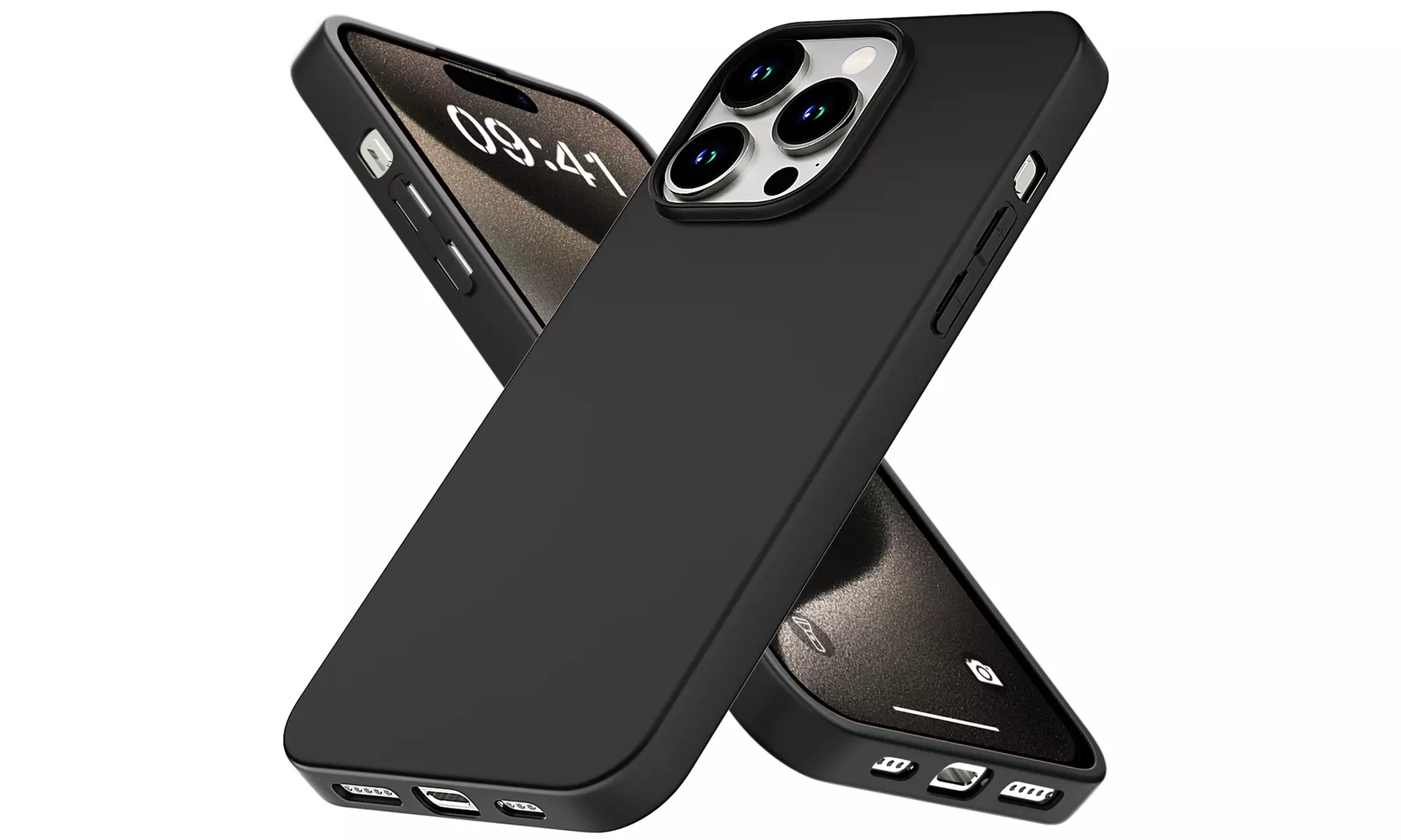 For iPhone 15 Pro Max/15 Case Shockproof Ultra Slim Soft Protective Cover