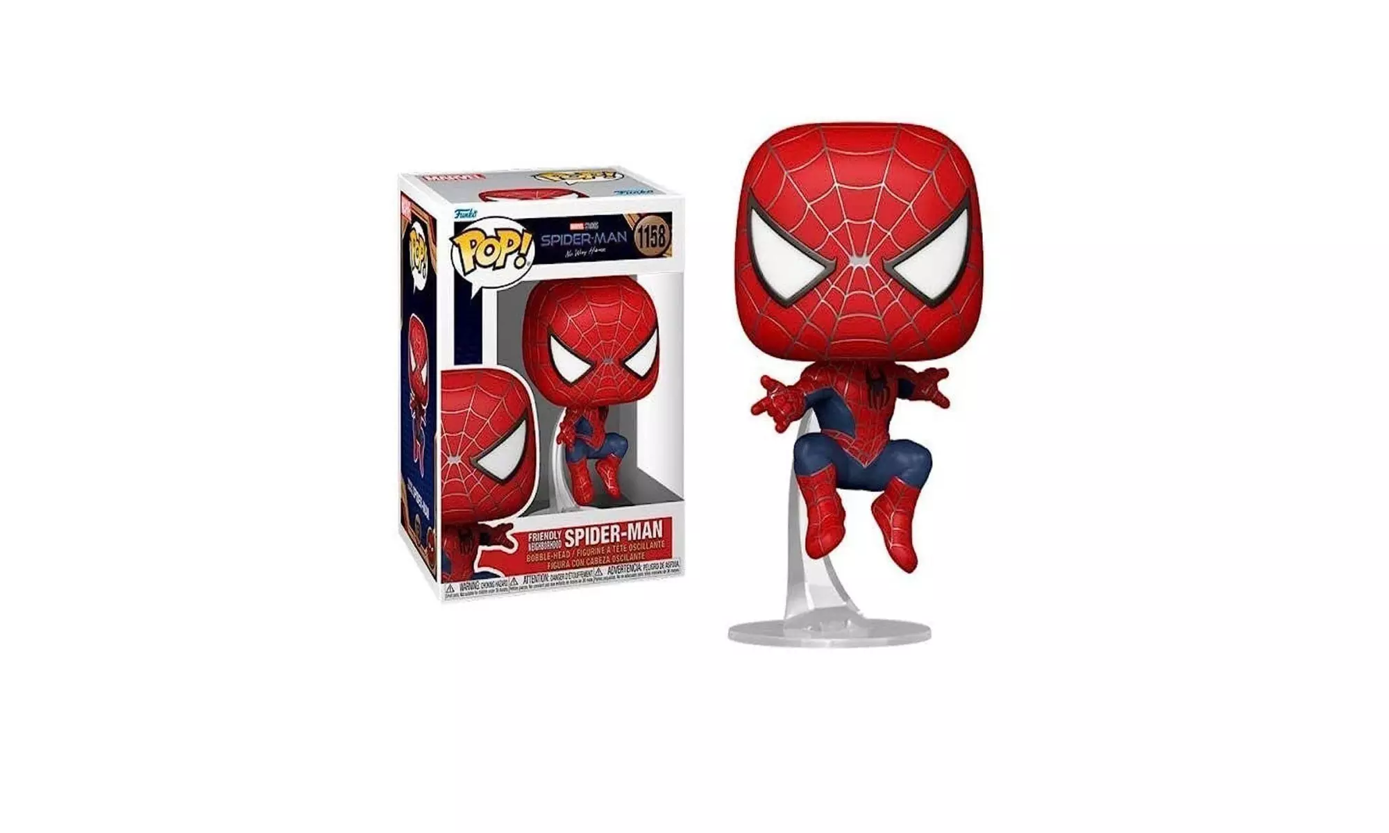 Funko Pop! Spiderman No Way Home: Friendly Neighborhood Spider-Man #1158 - Second Medium