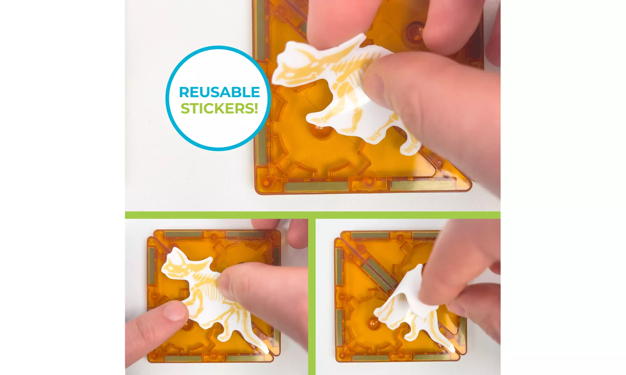 Tytan Magnetic Tiles Dinosaur Kit - 60pcs