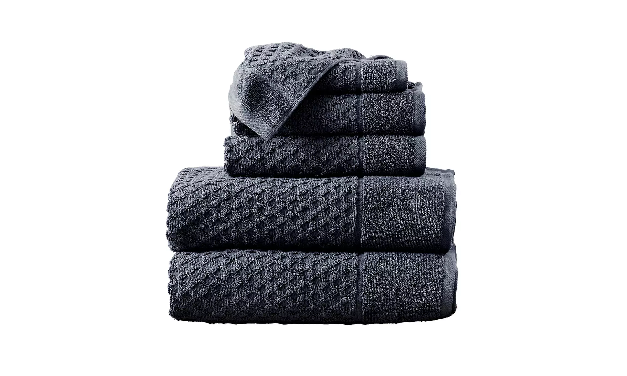 Ultra-Soft 100% Cotton Diamond Waffle Bath Towels