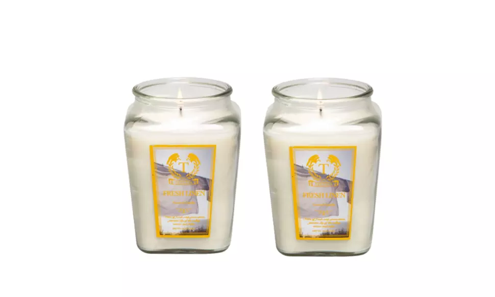 Six-Piece Toccata Aroma Scented Candles in 18oz Diamond Jars