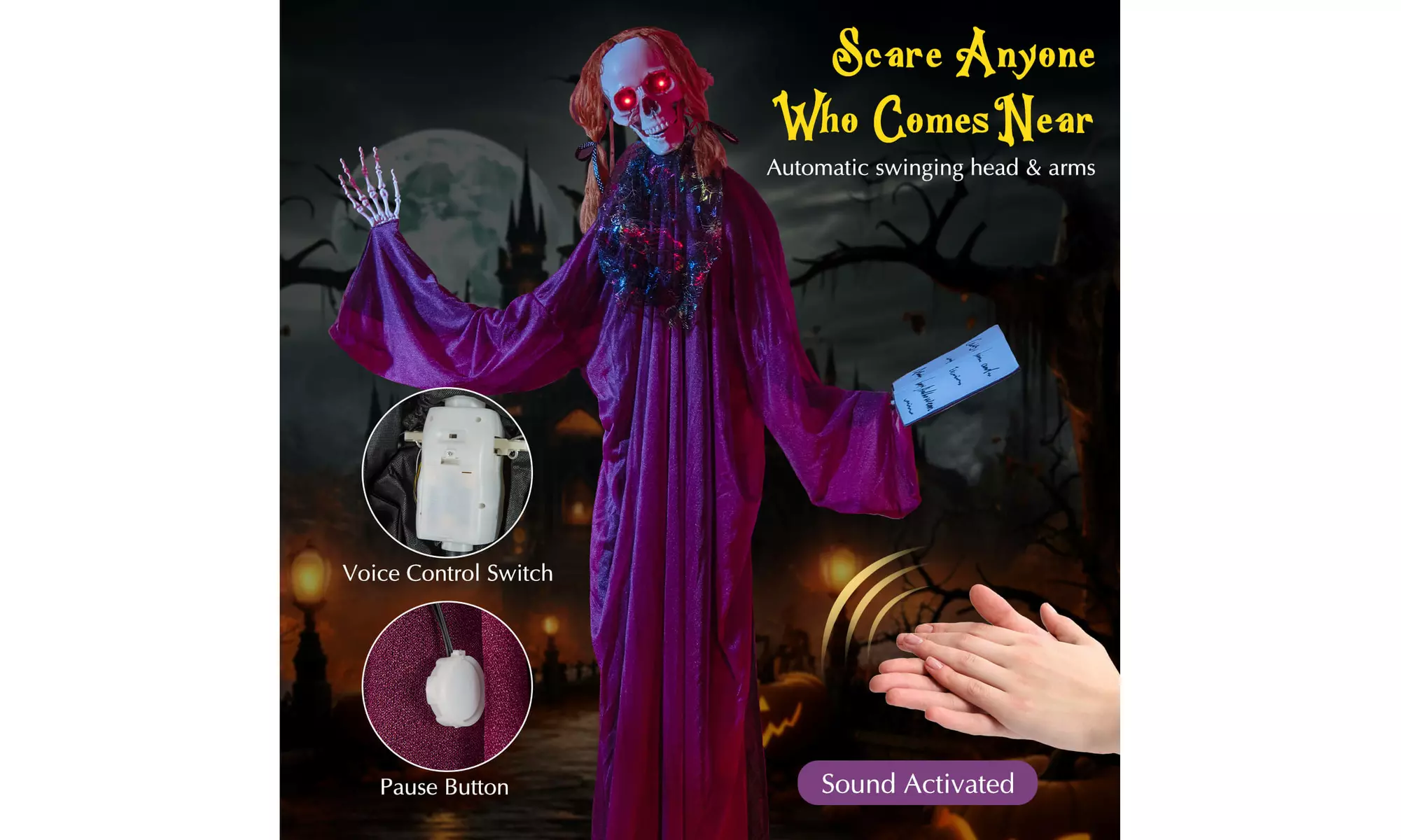 Animated Halloween Decorations: Bring Your Yard to Life by Costway