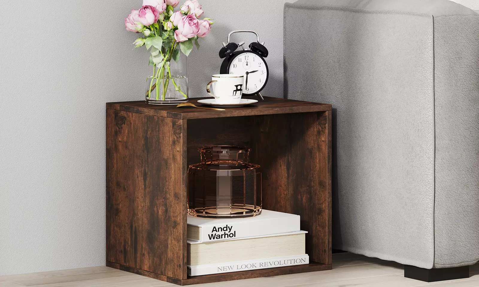 Costway Cube Storage Organizer Stackable Open Book Shelf for Small Space Storage