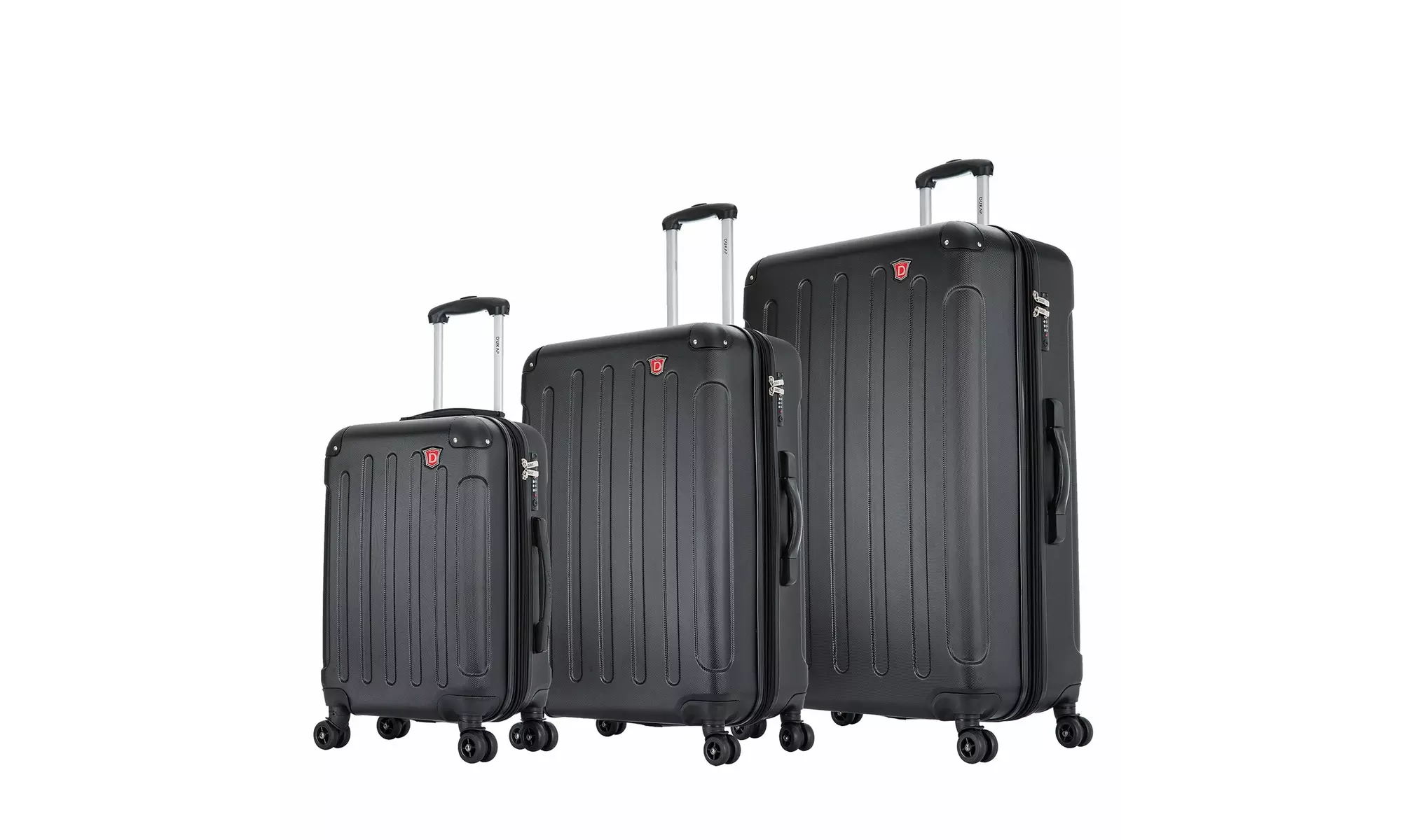 Three-Piece DUKAP Intely Smart Hardside Luggage Set 20"/28"/32"