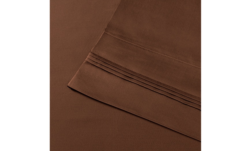 Image 18: V&V Egyptian Cotton Solid Sheet Set