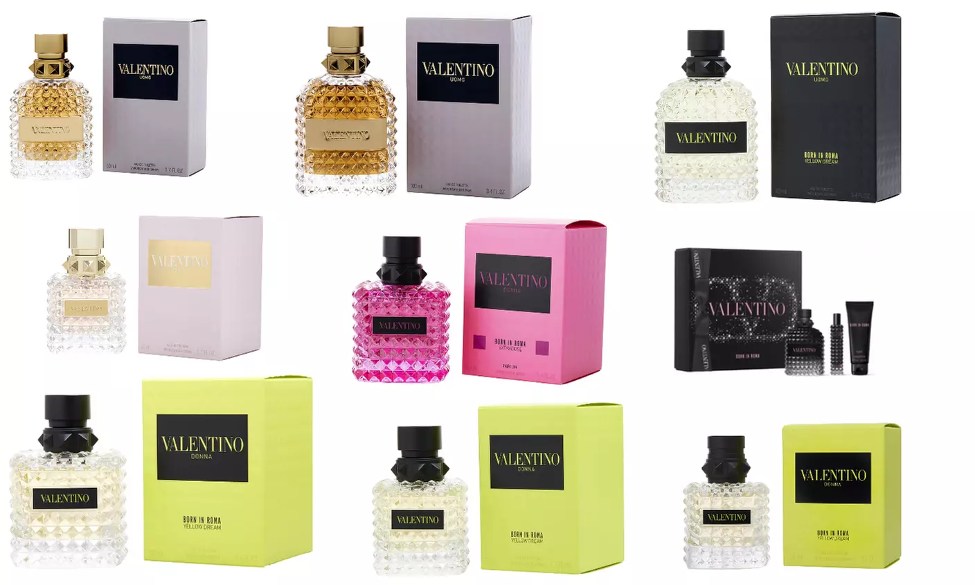 Valentino Men or Women Perfume Collection or Gift Sets EDT EDP Yellow Dream