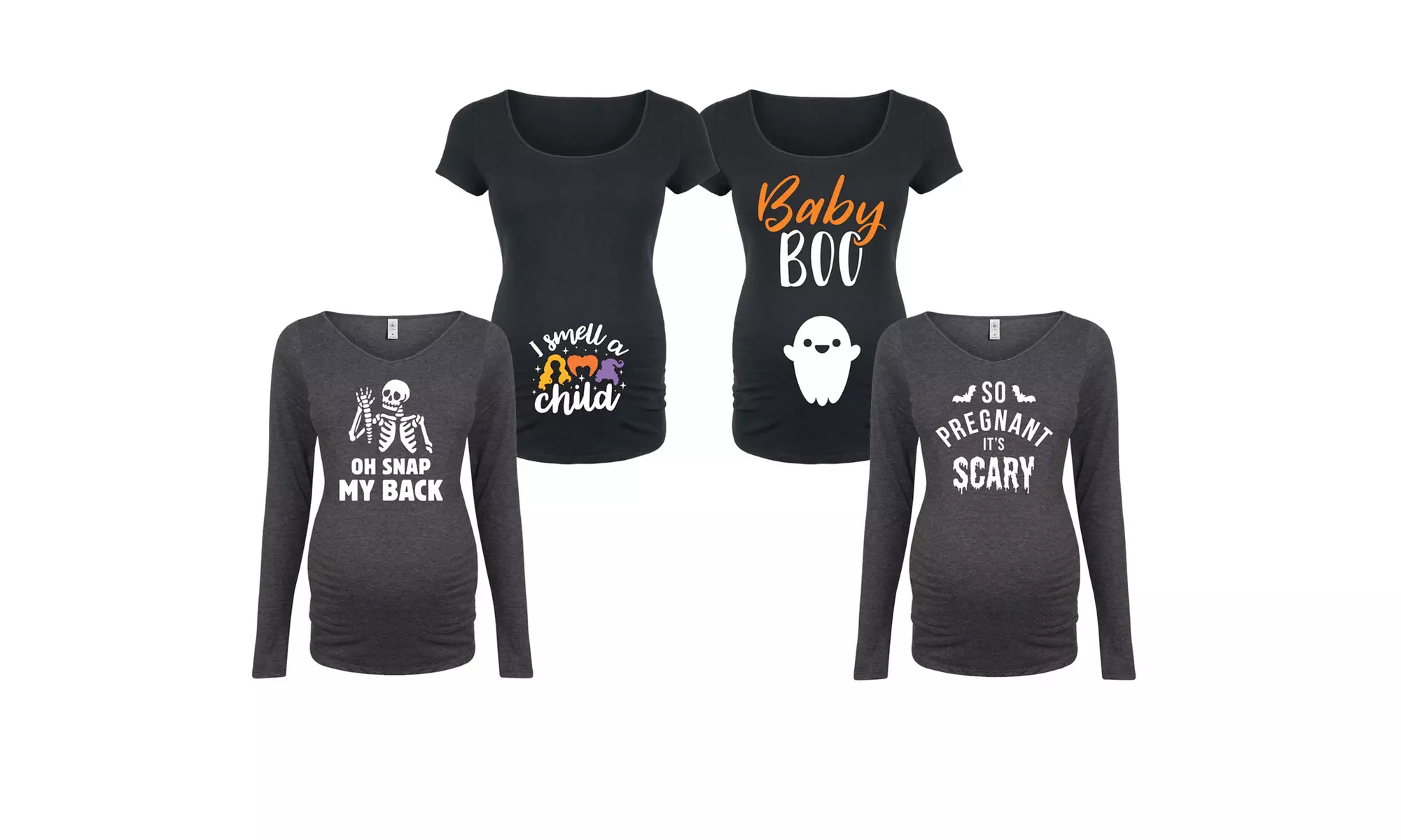Women's First Time Mummy Halloween Maternity Tee  - Primary Image