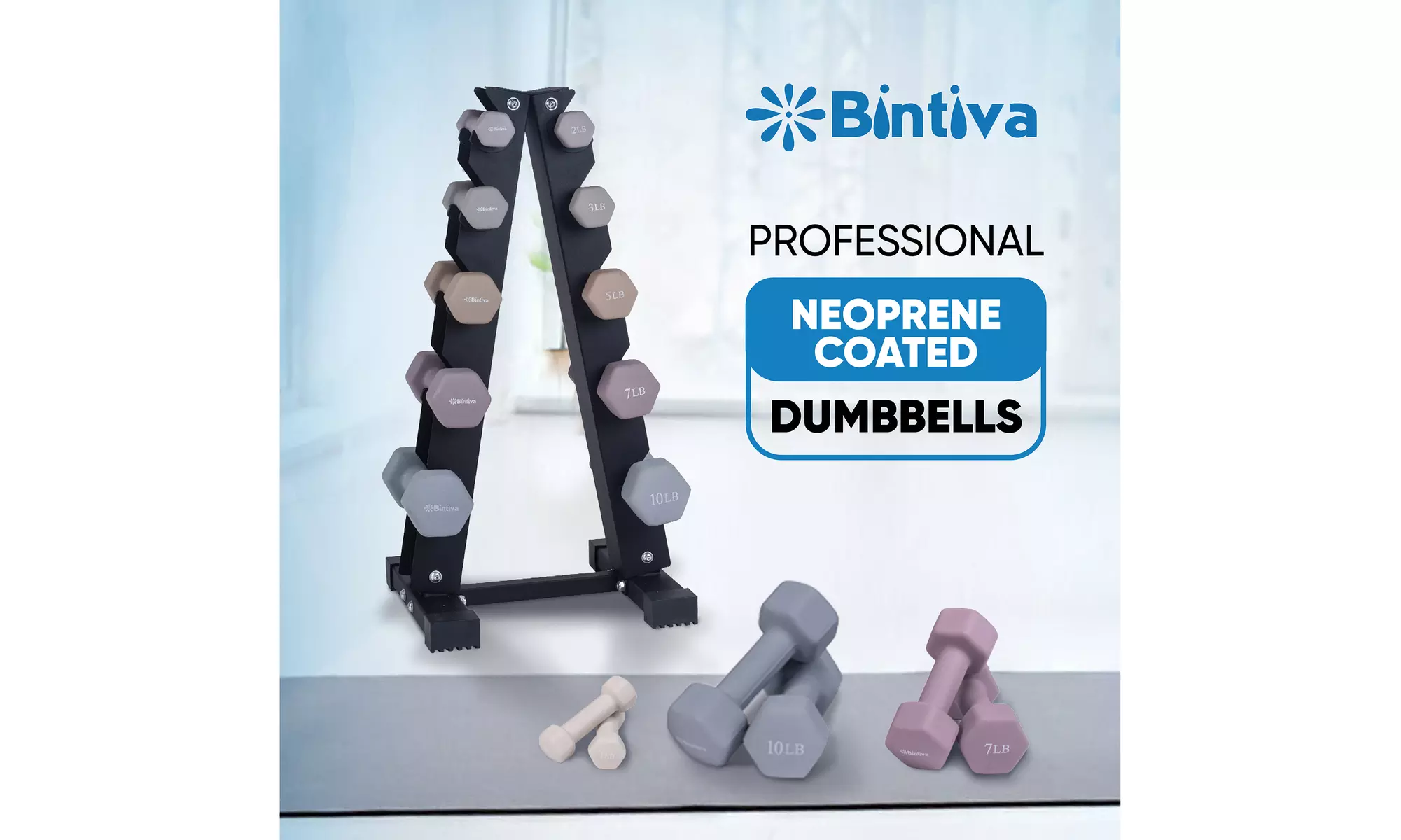 Bintiva Neoprene Dumbbells - Varies by Selection