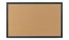 U Brands Cork Bulletin Board, 23 x 17 Inches, Black Wood Frame