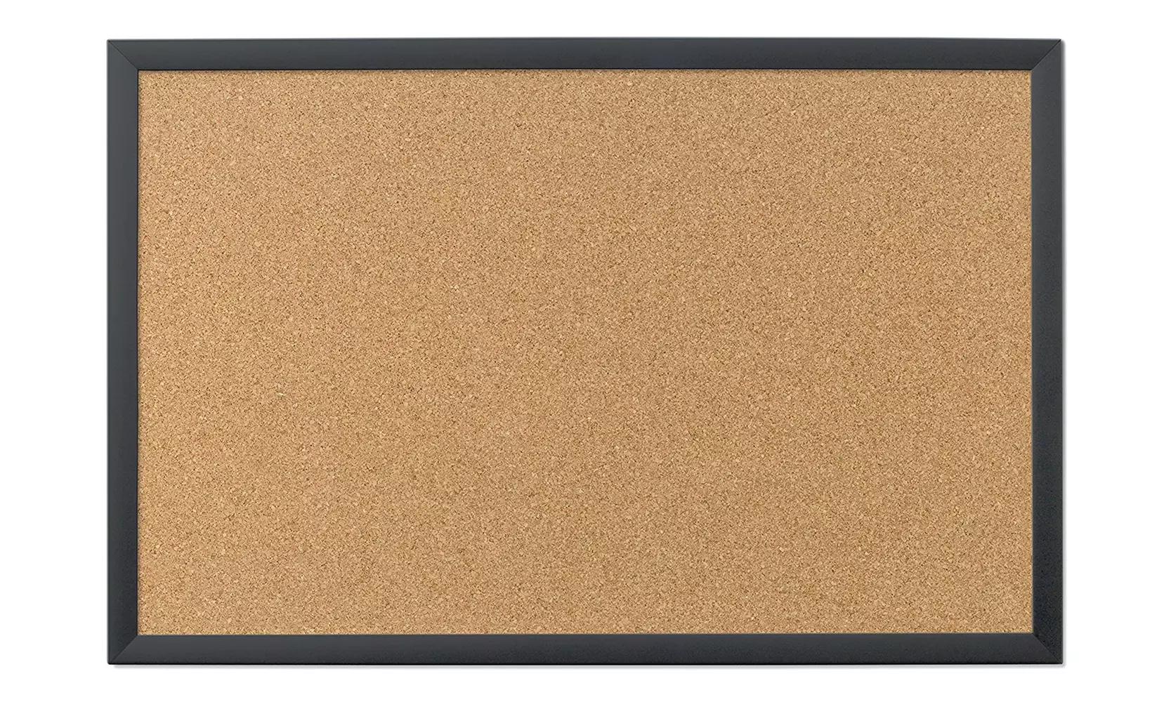 U Brands Cork Bulletin Board, 23 x 17 Inches, Black Wood Frame - Primary Image