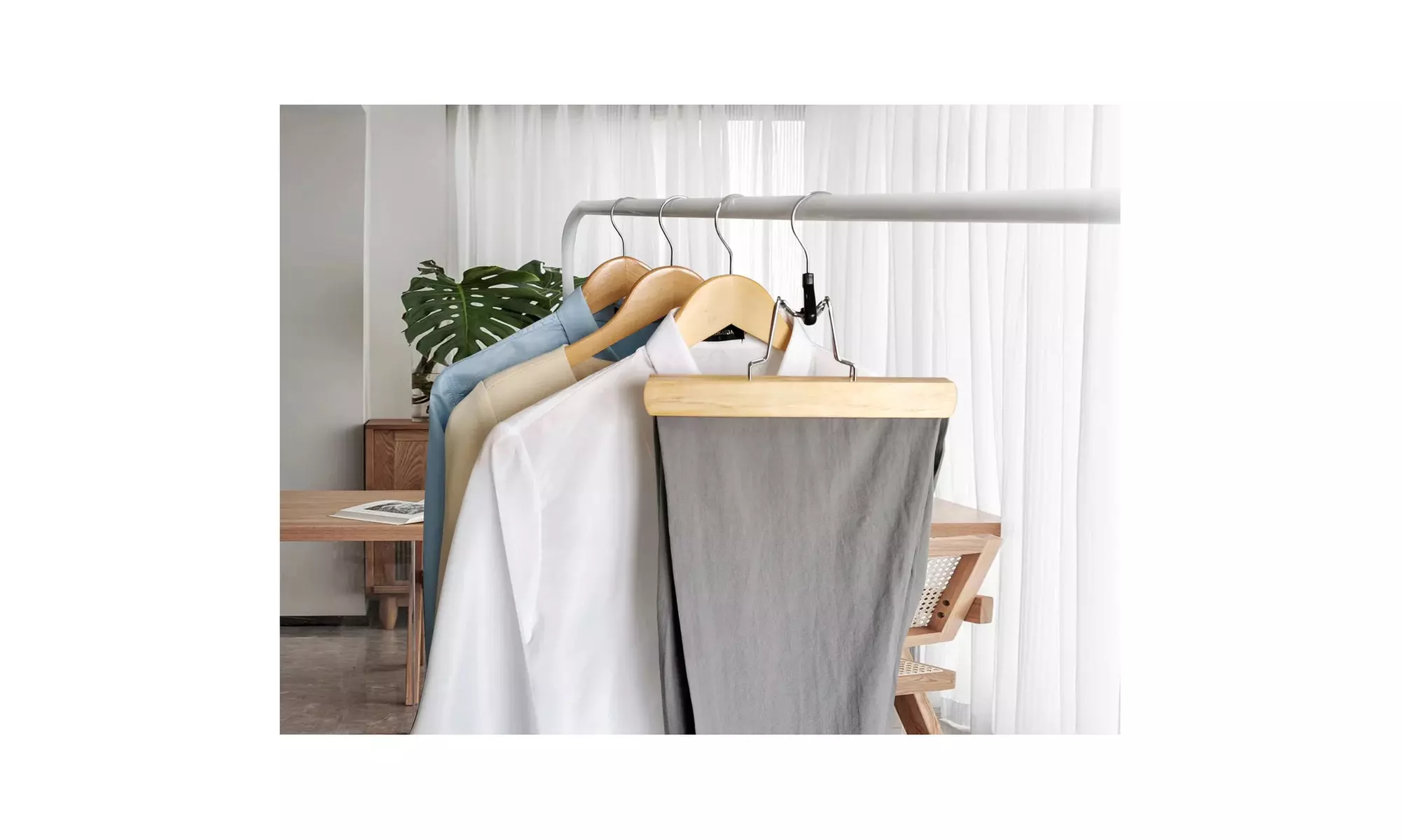 Set of 6 Trouser Clamp Hangers