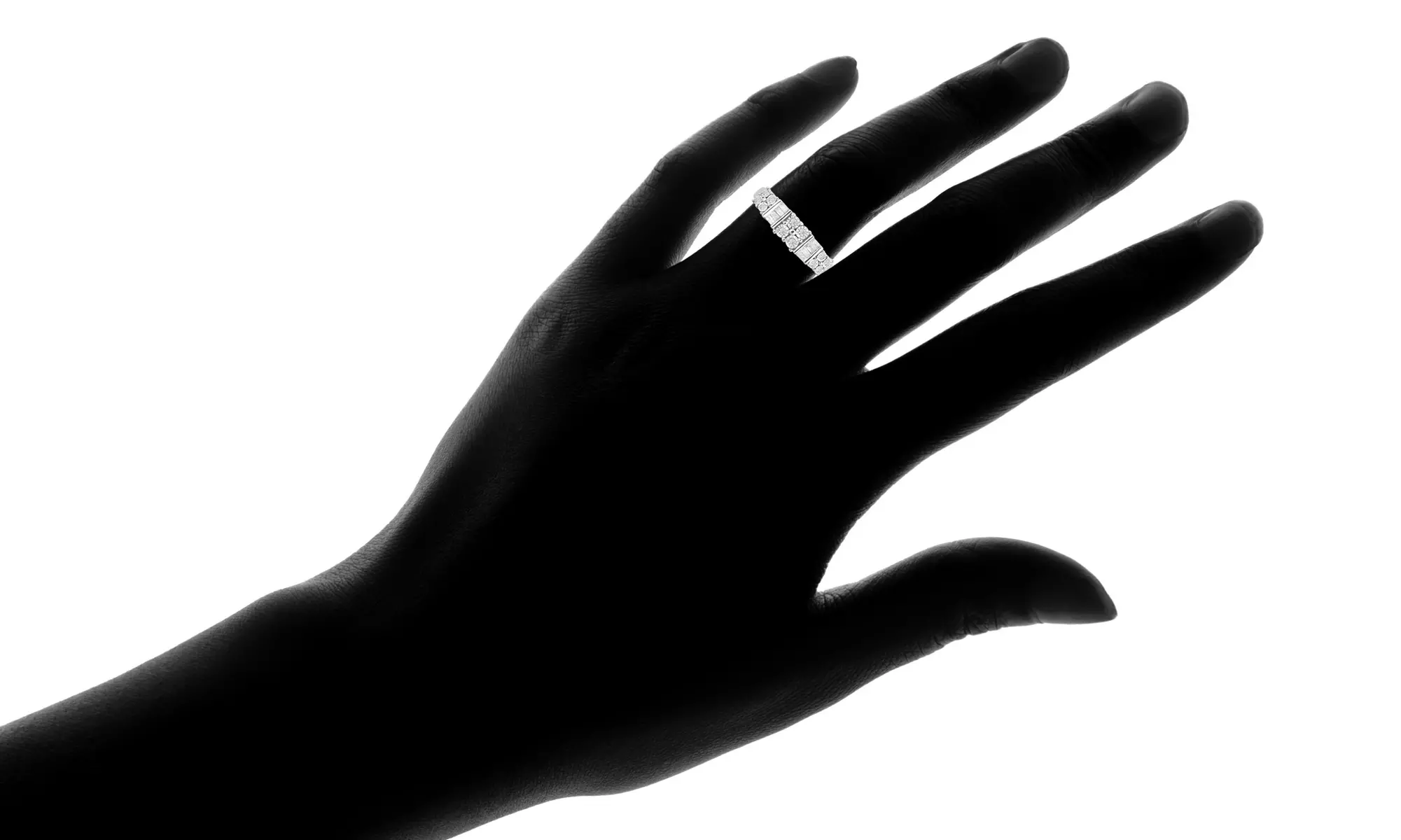 1/4 CTTW Diamond Fashion Band in Sterling Silver By DiamondMuse