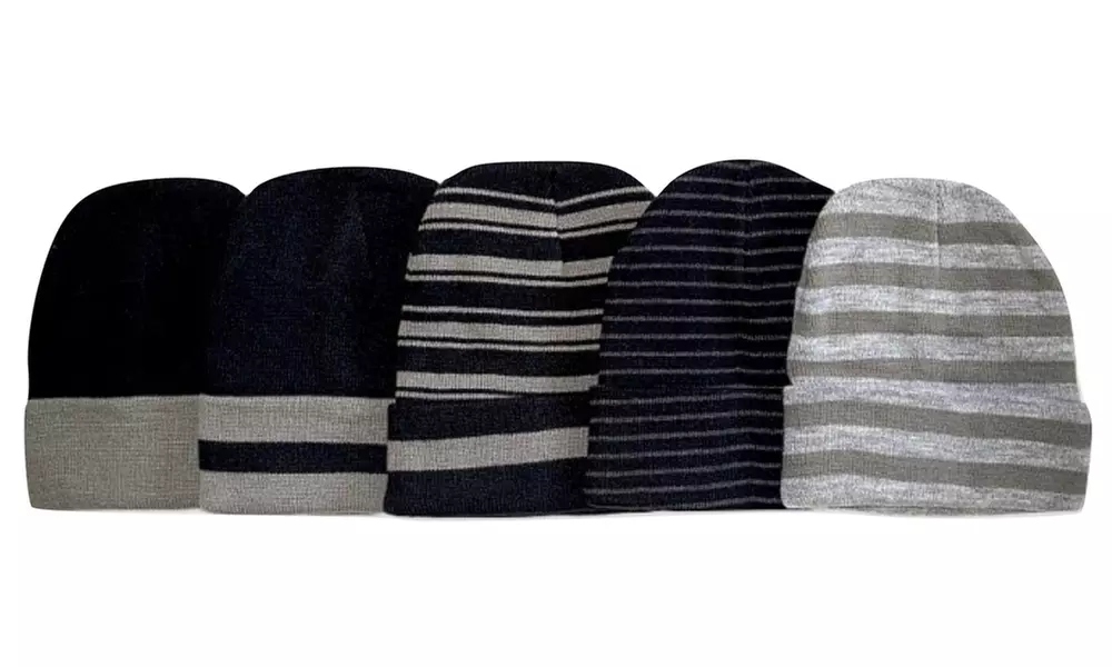 Men's Basic Beanie (6-Pack) - Second Medium