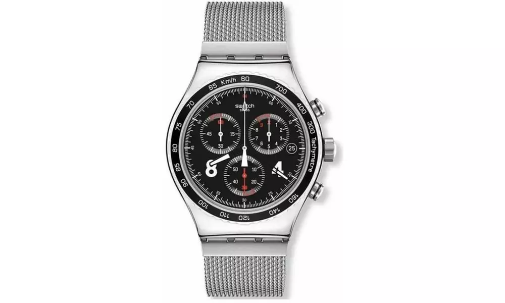 Swatch Blackie Chronograph Mens Watch YVS401GB - Primary Image