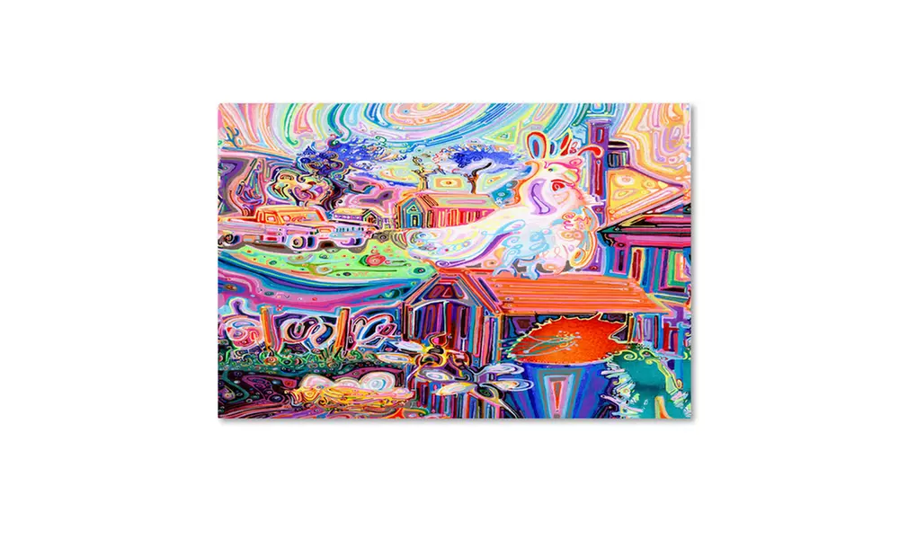 Josh Byer 'Poppycock' Canvas Art - Primary Image