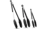 iMounTEK Stainless Steel Locking Tongs Set with Silicone Tips for BBQ & Kitchen