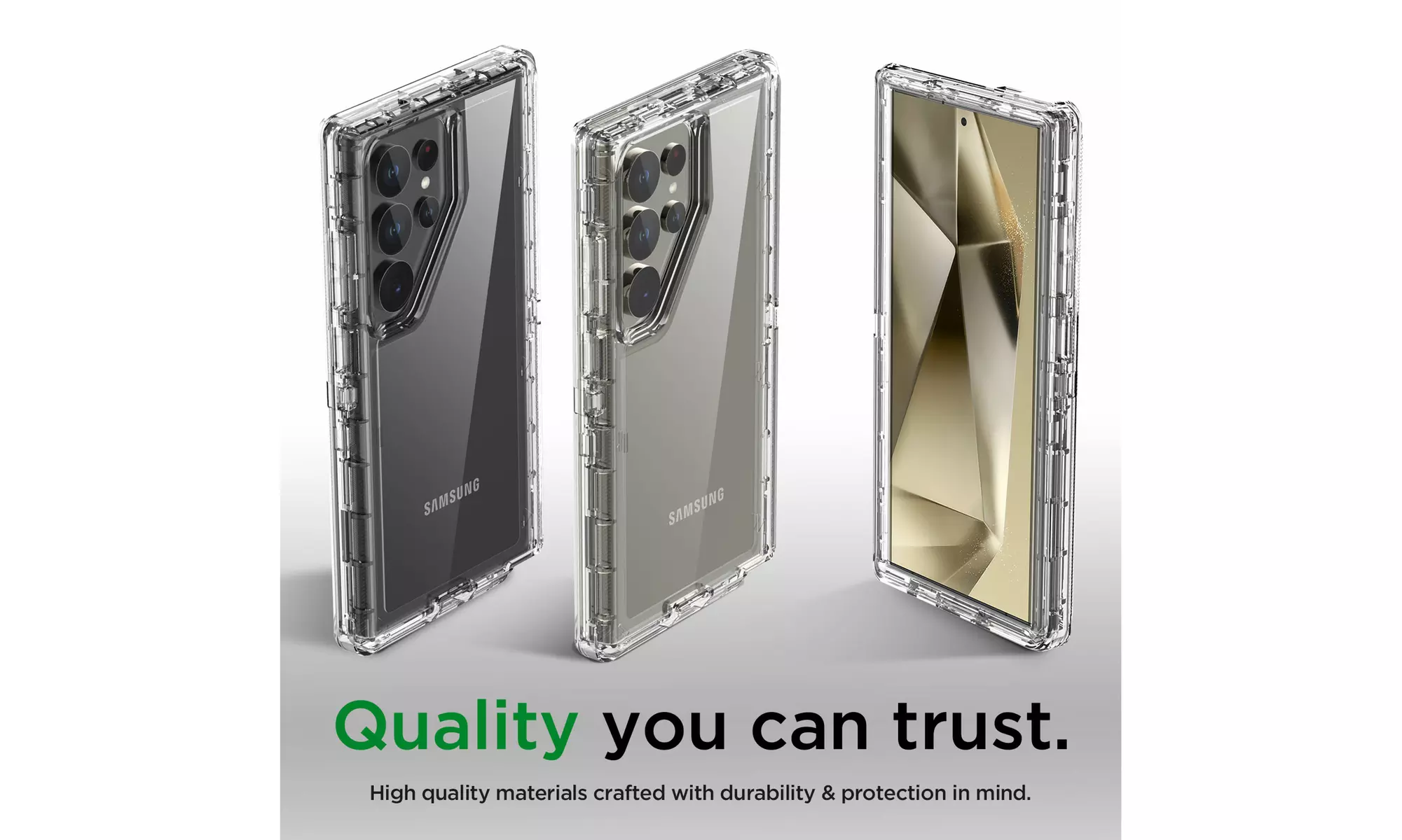 For Samsung Galaxy S24 Ultra/S24 Plus Shockproof Protective 3 Layer Hard Case