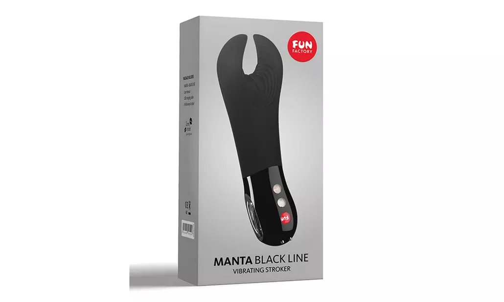 Fun Factory Black Line Manta Man Tool - Black - Primary Image