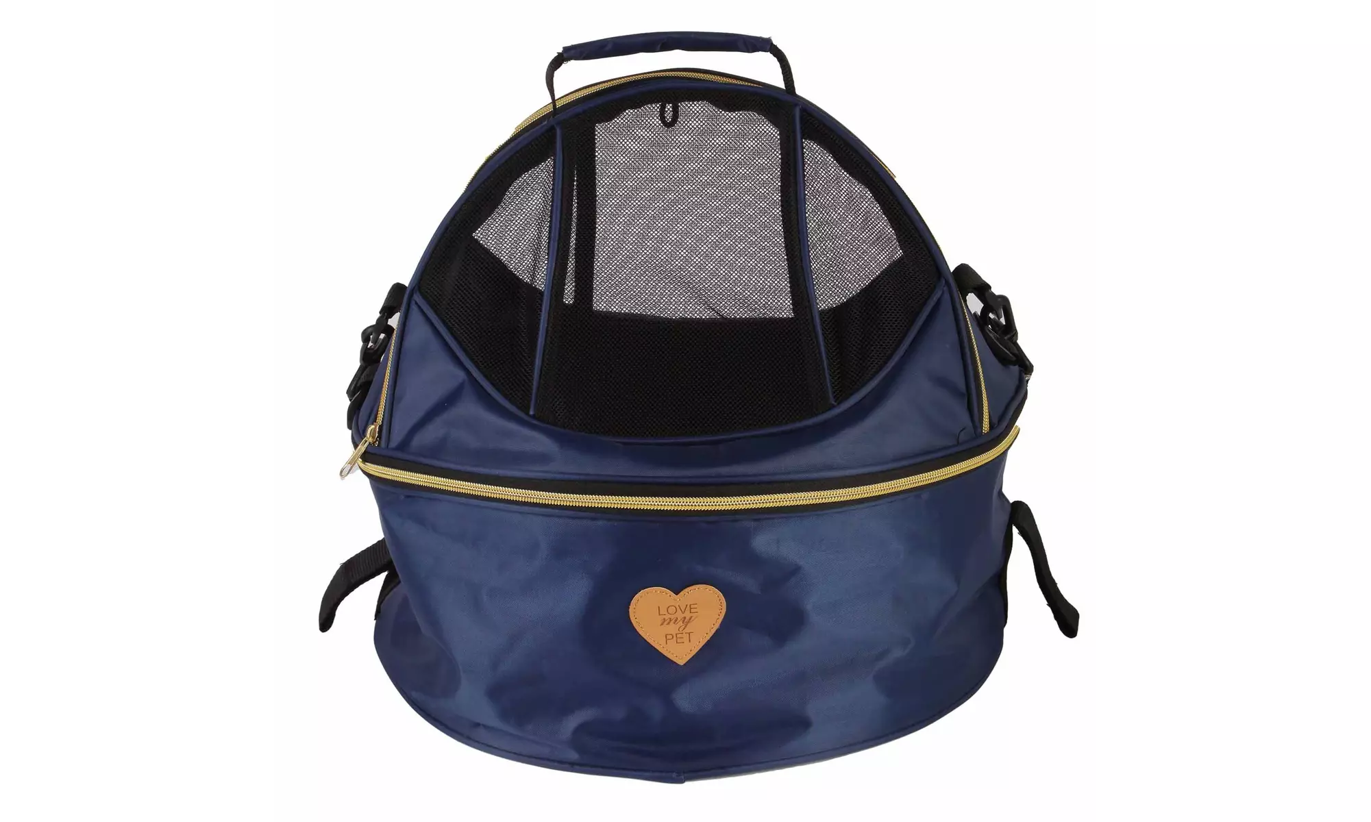 Pet Life 'Air-Venture' Dual-Zip Airline Approved Panoramic Pet Dog Carrier - Second Medium