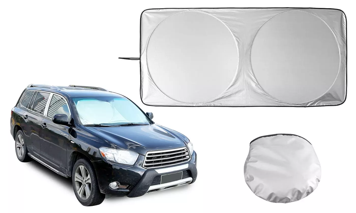 iMounTEK Foldable Car Windshield Visor Sunshade UV Rays Sun Visor Protector - Primary Image